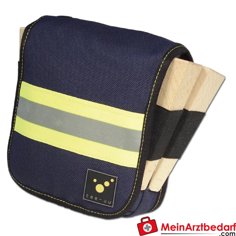 TEE-UU MASTER Holster extra groß blau für Atemschutzgeräteträger VARIO-Befestigung 50 mm Reflexstreifen