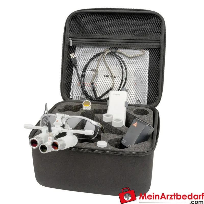 HEINE LoupeLight2 Set HRP 4x Binokularlupe 340 mm mit S-FRAME und mPack mini
