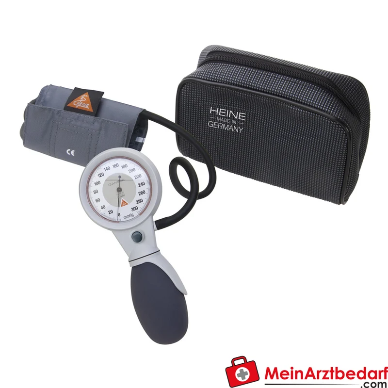 HEINE GAMMA GP Blutdruckmessgerät Set, Kindermanschette, 56 mm Manometer, 1‑Schlauch, Etui