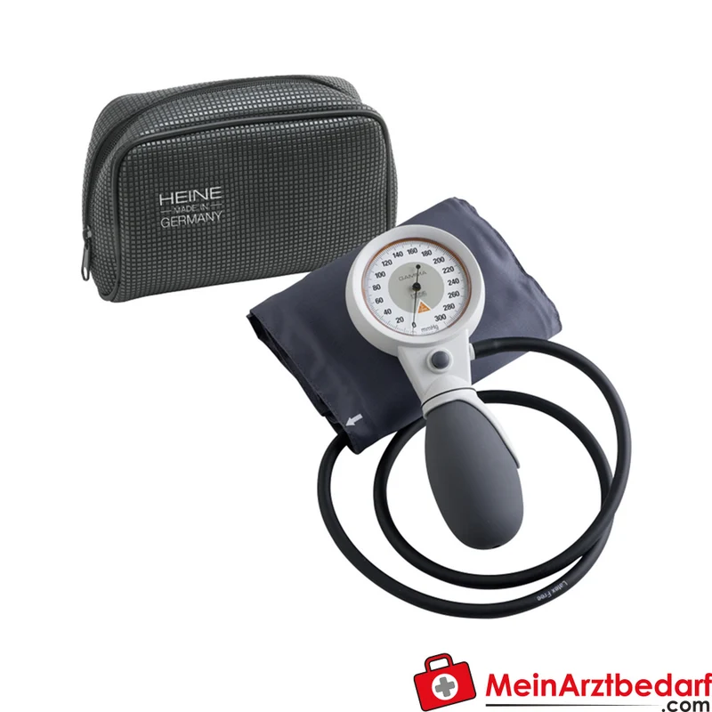 HEINE GAMMA GP Blutdruckmessgerät aneroid 56 mm Manometer, 1‑Schlauch‑Manschette Erwachsene, latexfrei