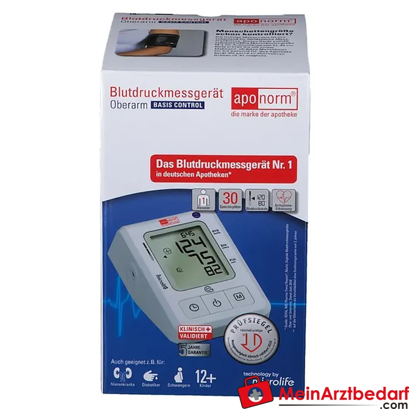aponorm Basis Control Oberarm-Blutdruckmessgerät Gr. M–L, 1 St.