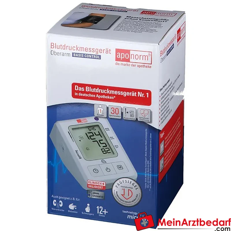 aponorm Basis Control Oberarm-Blutdruckmessgerät Gr. M–L, 1 St.