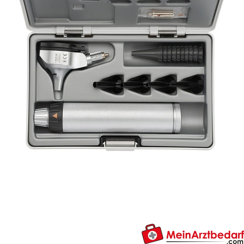 HEINE Beta 200 F.O. Otoskop Batteriegriff, Fiber‑Optic XHL, 3×