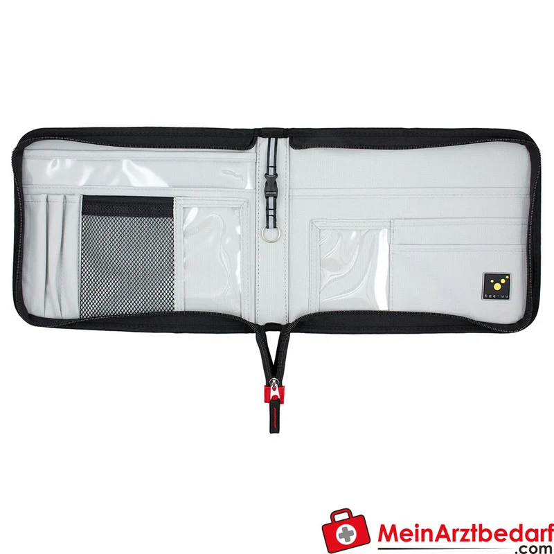 TEE-UU TOUR Fahrtenbuchmappe DIN A5 quer, Organizer 600D Polyester Schwarz