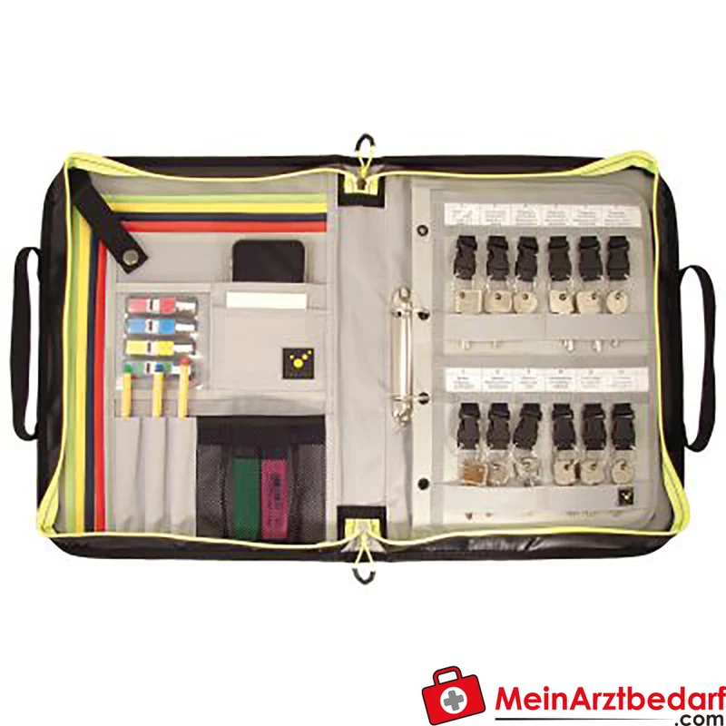 TEE-UU BIG Einsatz-Organizer Einsatzmappe DIN A4 Planen-Gewebe 29×39×5 cm mit Tragegurt