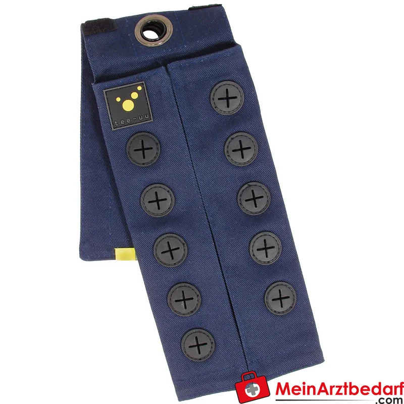 TEE-UU CHECKER POUCH Manschette Türkennzeichnung 10 Steckplätze blau 70G Fire Retardant 47x2x11 cm