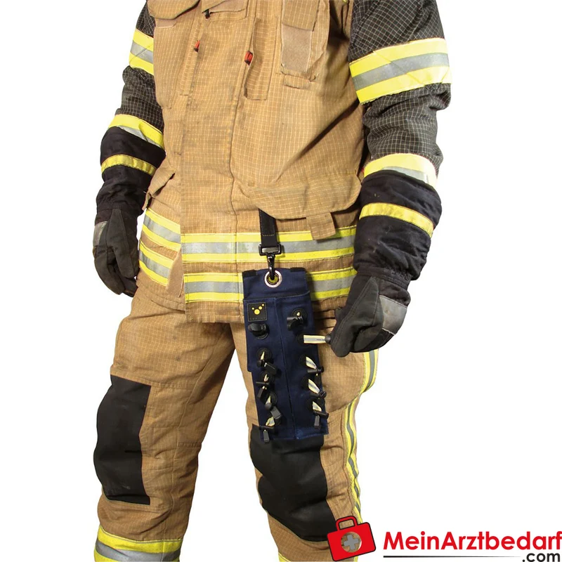 TEE-UU CHECKER POUCH Manschette Türkennzeichnung 10 Steckplätze blau 70G Fire Retardant 47x2x11 cm