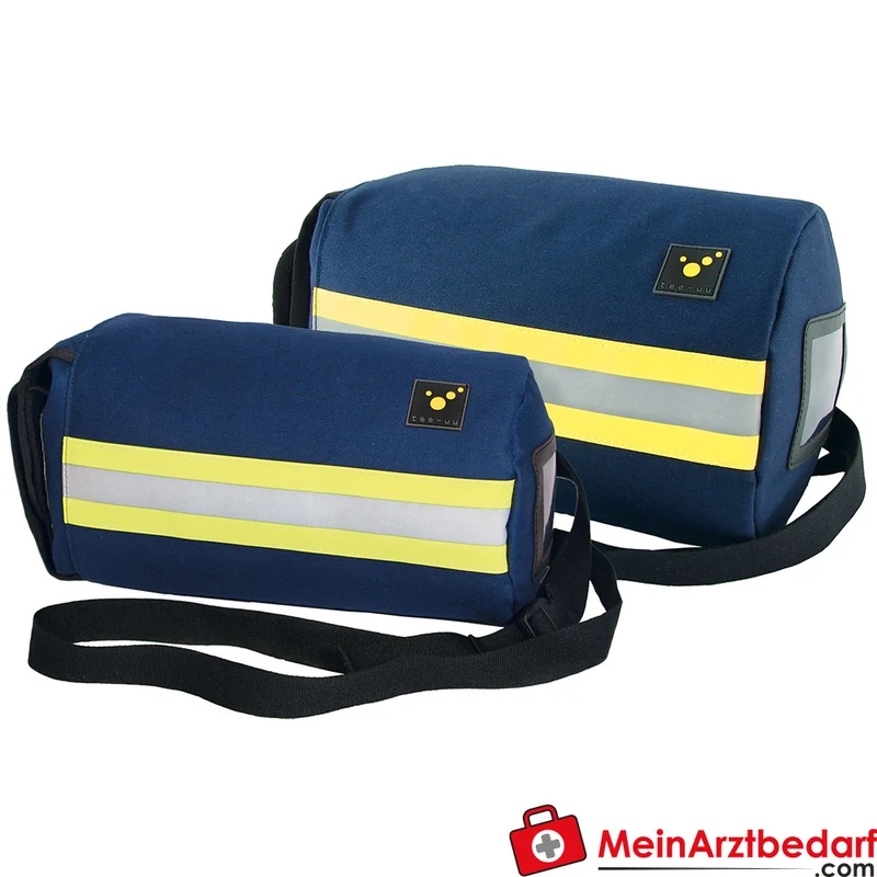 TEE-UU RESPI LIGHT XL Maskentasche für Atemschutzmasken 370G TEC Fire Retardant 25 x 18 cm blau