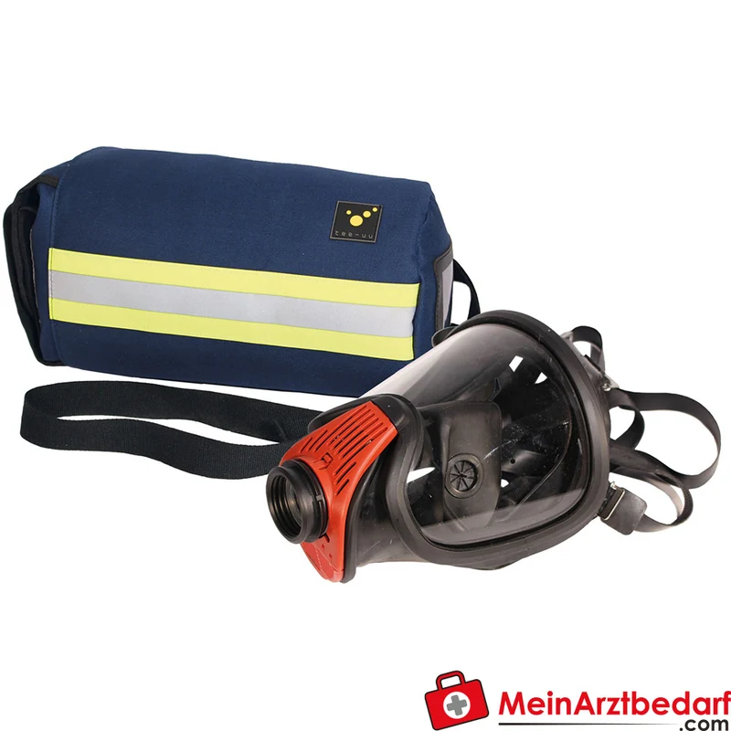 TEE-UU RESPI LIGHT Atemschutzmasken-Tasche gepolstert blau kompakt verstellbarer Dual-Trageriemen