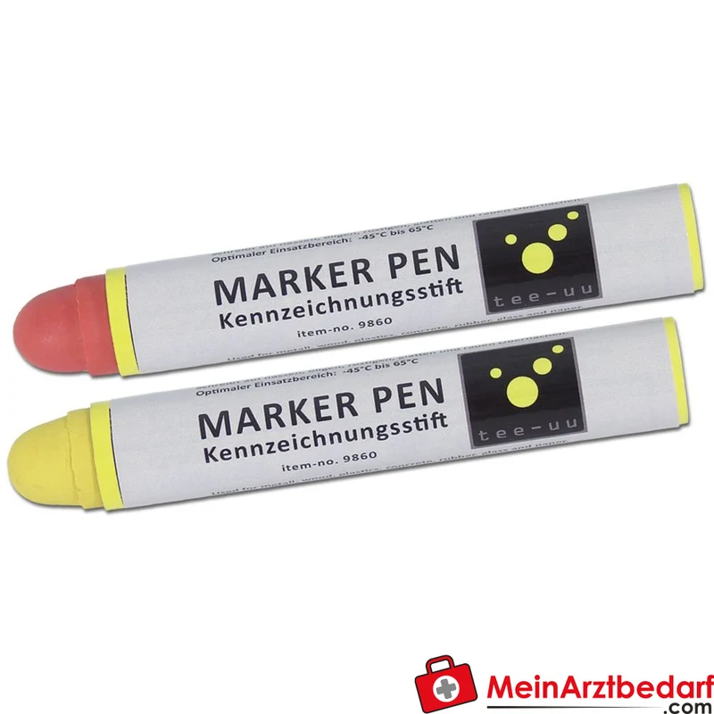 TEE-UU Marker Pen Kennzeichnungsstift Rot, wischfest, -45°C bis +65°C