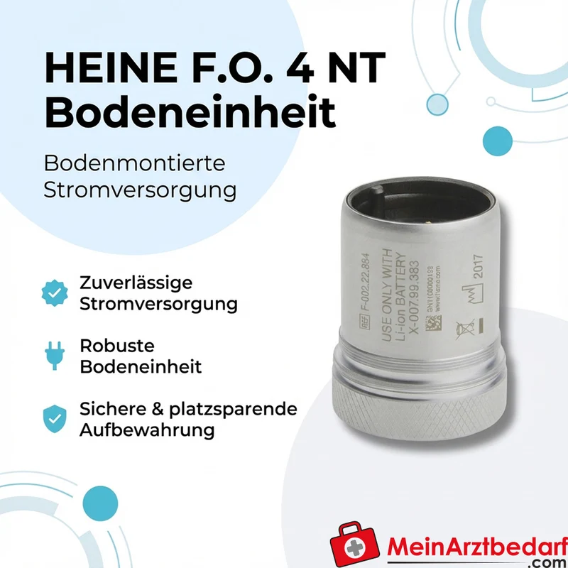 HEINE F.O. 4 NT Bodeneinheit Bodenmontage Stromversorgung und Aufbewahrung