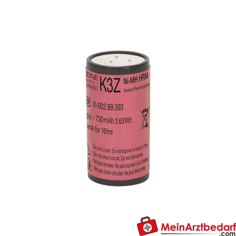 HEINE K3Z Ladebatterie 3,5 V NiMH für kurzen F.O. Laryngoskopgriff