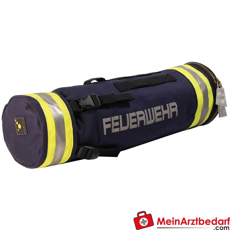 TEE-UU KOMBI XL Leinenbeutel Feuerwehr blau, 48 x 15,5 cm, reflektierend