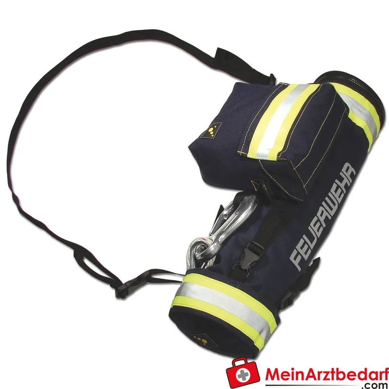 TEE-UU KOMBI XL Leinenbeutel Feuerwehr blau, 48 x 15,5 cm, reflektierend