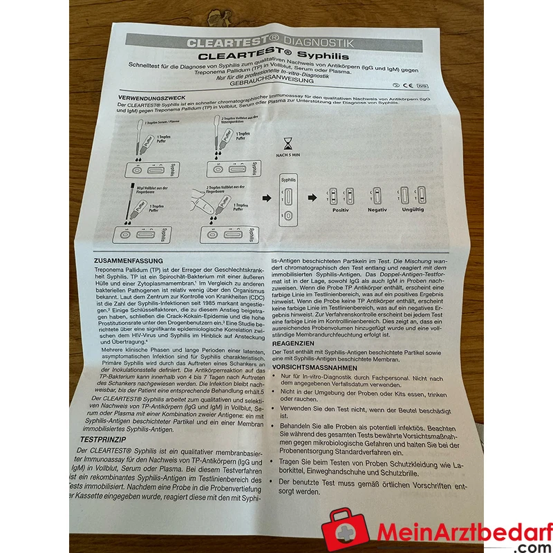 Cleartest Syphilis Schnelltest