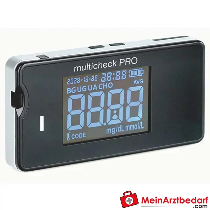 Lifetouch multicheck PRO Dreifach-Messgerät Glucose Cholesterin Harnsäure 2 µL