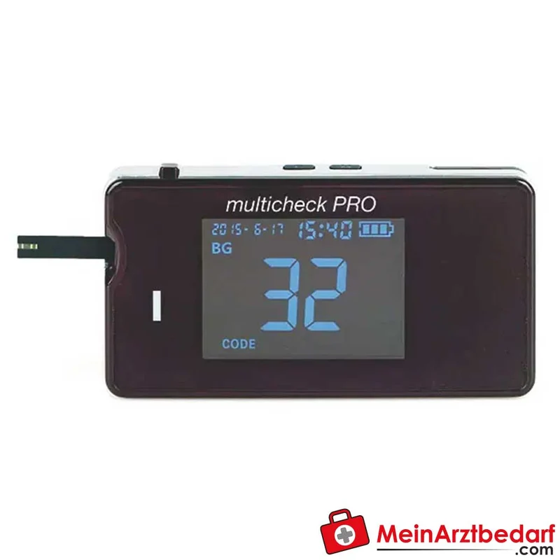 Lifetouch multicheck PRO Dreifach-Messgerät Glucose Cholesterin Harnsäure 2 µL