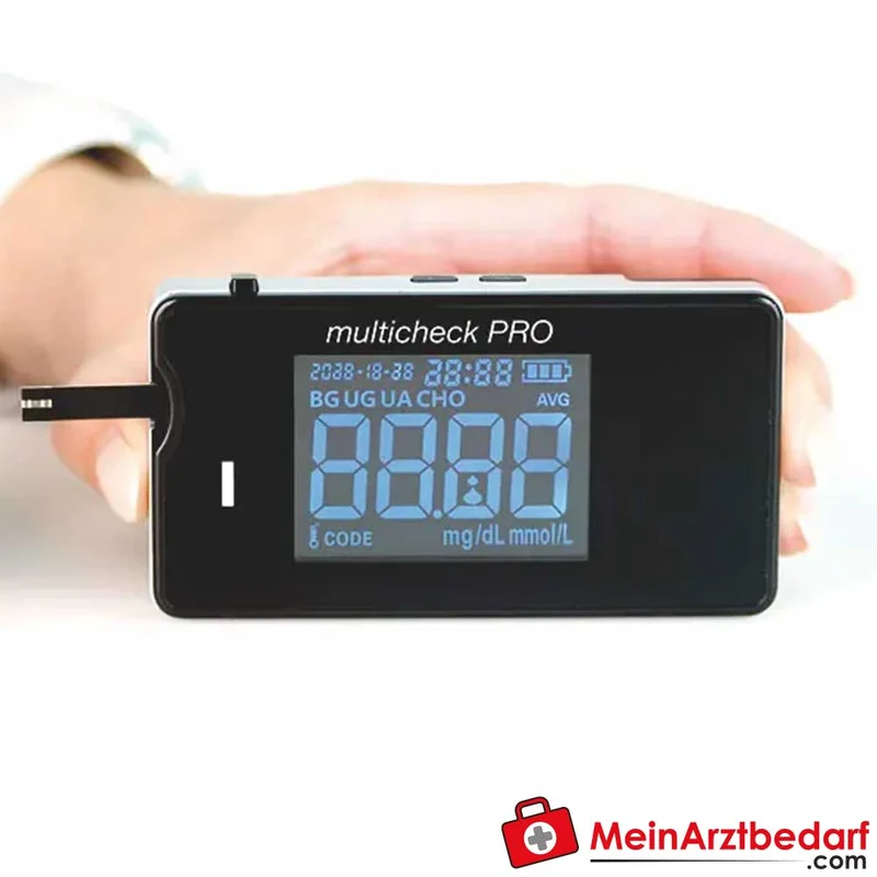 Lifetouch multicheck PRO Dreifach-Messgerät Glucose Cholesterin Harnsäure 2 µL