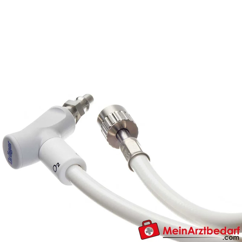 Dräger ZV-Schlauch NIST-Anschluss (EN/Neutral) für O2, AIR, VAC, N2O wiederverwendbar 0,9/1,5/3/5 m