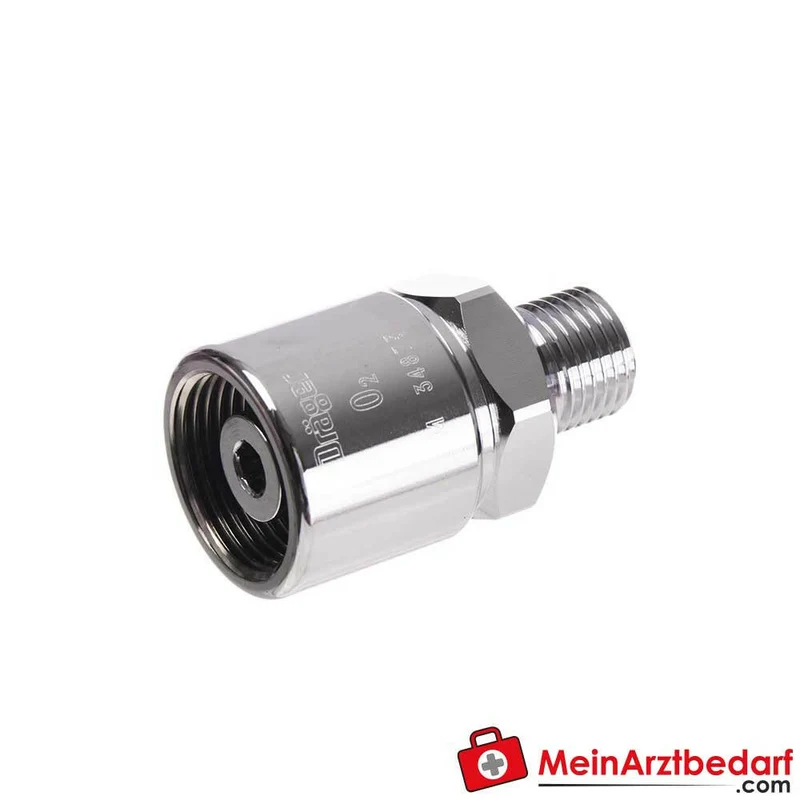 Dräger Adapter DISS‑NIST für O2, AIR, VAC, N2O, wiederverwendbar