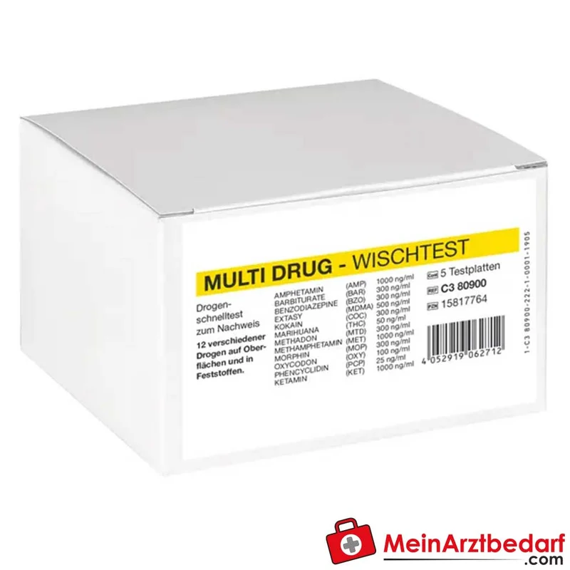 Cleartest Multi Drug Wischtest 12-Parameter