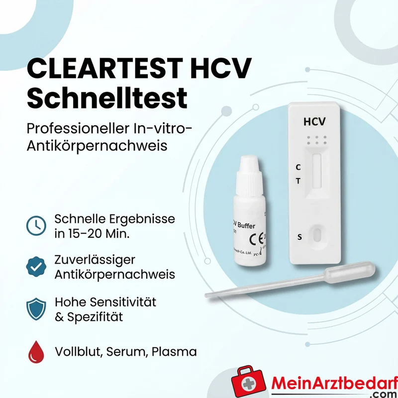 Cleartest HCV Schnelltest, 10 Testkasetten
