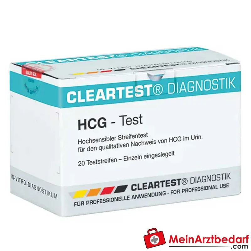 Cleartest HCG Teststreifen, 20 Stück