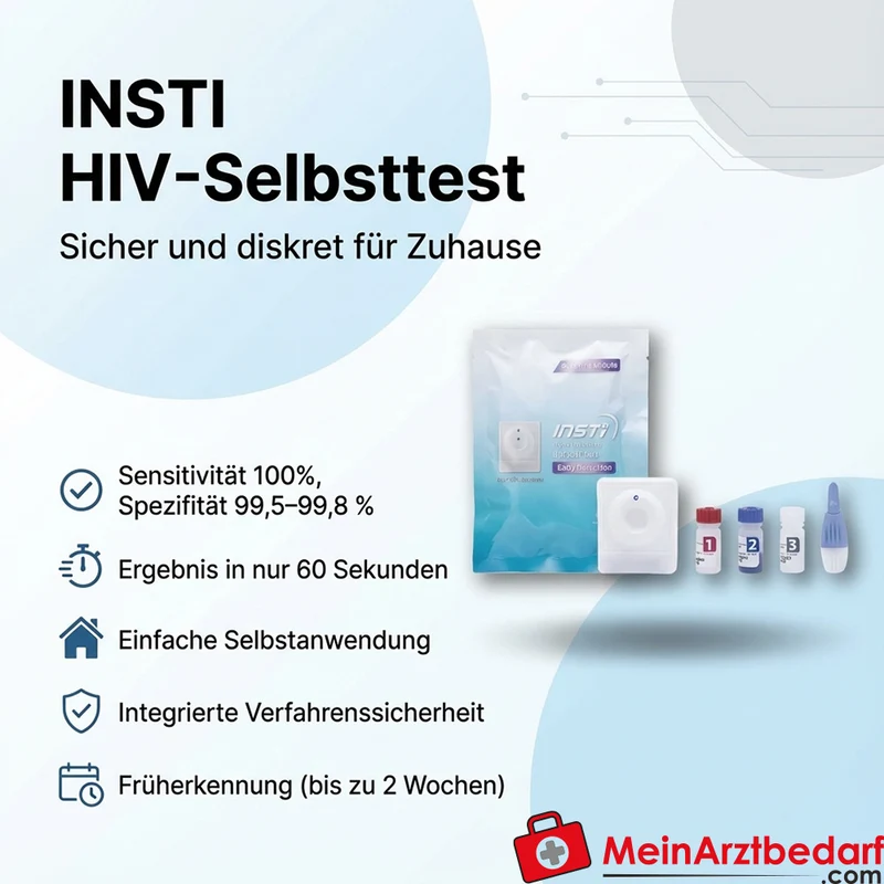 INSTI HIV-Selbsttest Antikörper Blut-Schnelltest 1 Test