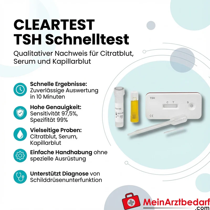 Cleartest TSH Schnelltest, 10 Testkasetten