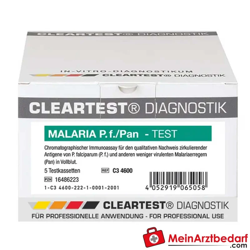 Cleartest Malaria P.f./Pan Schnelltest, 5 Testkasetten