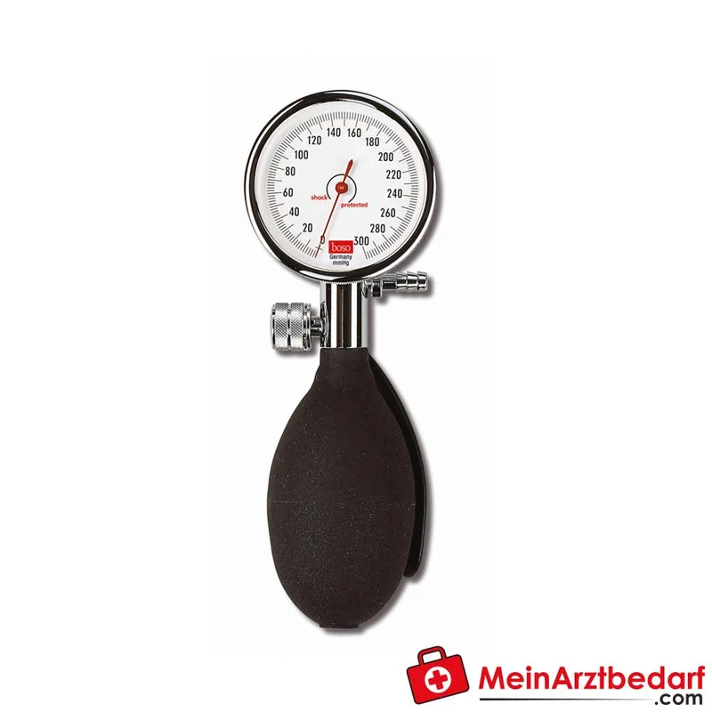 boso Roid Blutdruckmessgerät Oberarm Profi, Metallring, Ø48/60 mm, Ein- oder Doppelschlauch, Manschetten XS–XL