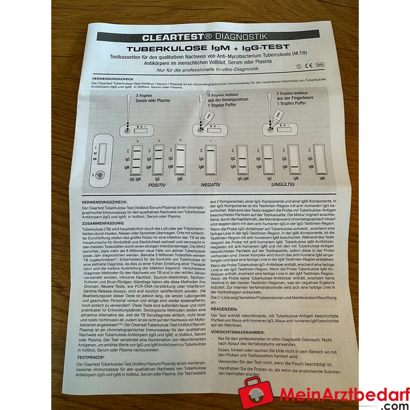 Cleartest Tuberkulose Schnelltest