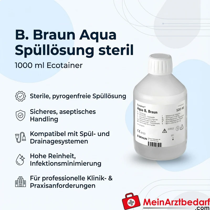 B. Braun Aqua Ecotainer 6 x 1000 ml, sterile Spüllösung