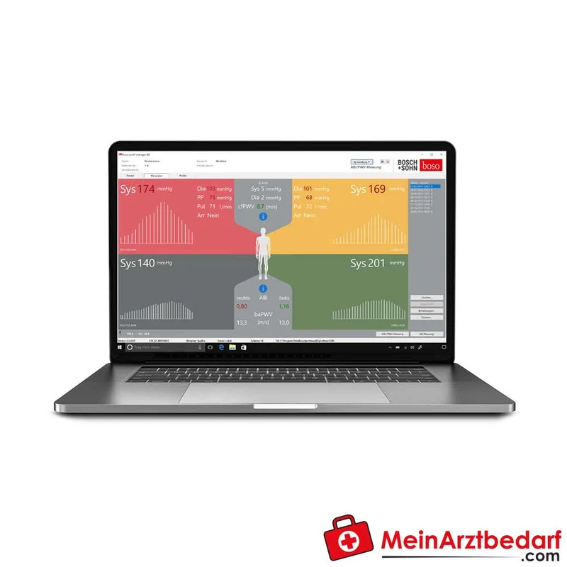 boso profil-manager XD Software für TM-2450 24‑Stunden-Blutdruckmessgerät GDT-kompatibel