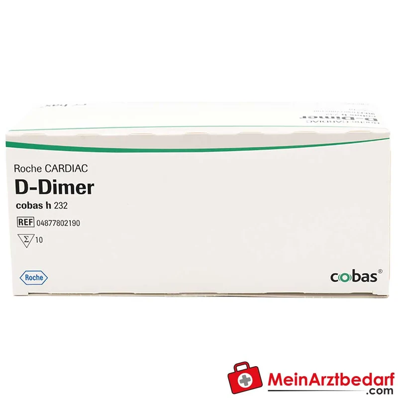 Roche CARDIAC quantitative Teststreifen für cobas h 232, kardiale Parameter (Troponin T, NT‑proBNP, CK‑MB, D‑Dimer, Myoglobin)