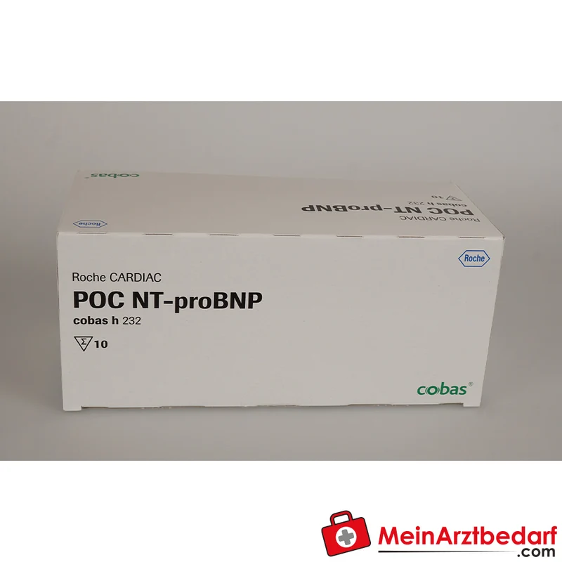 Roche CARDIAC quantitative Teststreifen für cobas h 232, kardiale Parameter (Troponin T, NT‑proBNP, CK‑MB, D‑Dimer, Myoglobin)