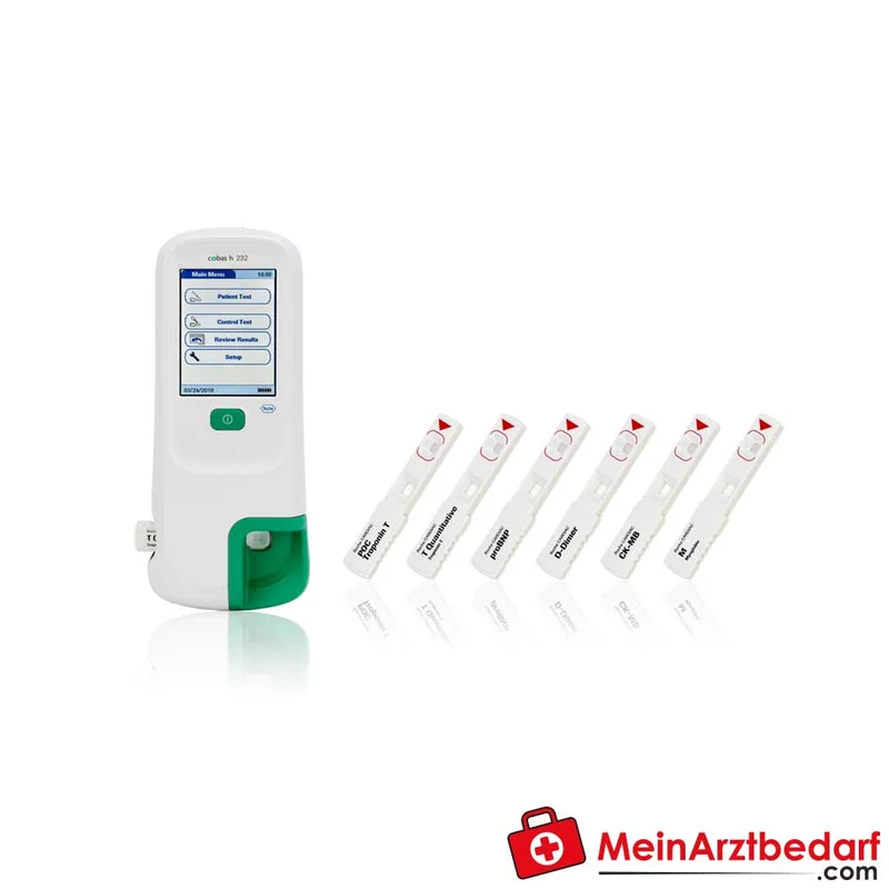 Roche cobas h 232 POC-System Messgerät für kardiovaskuläre Diagnostik – Troponin, NT-proBNP, D‑Dimer