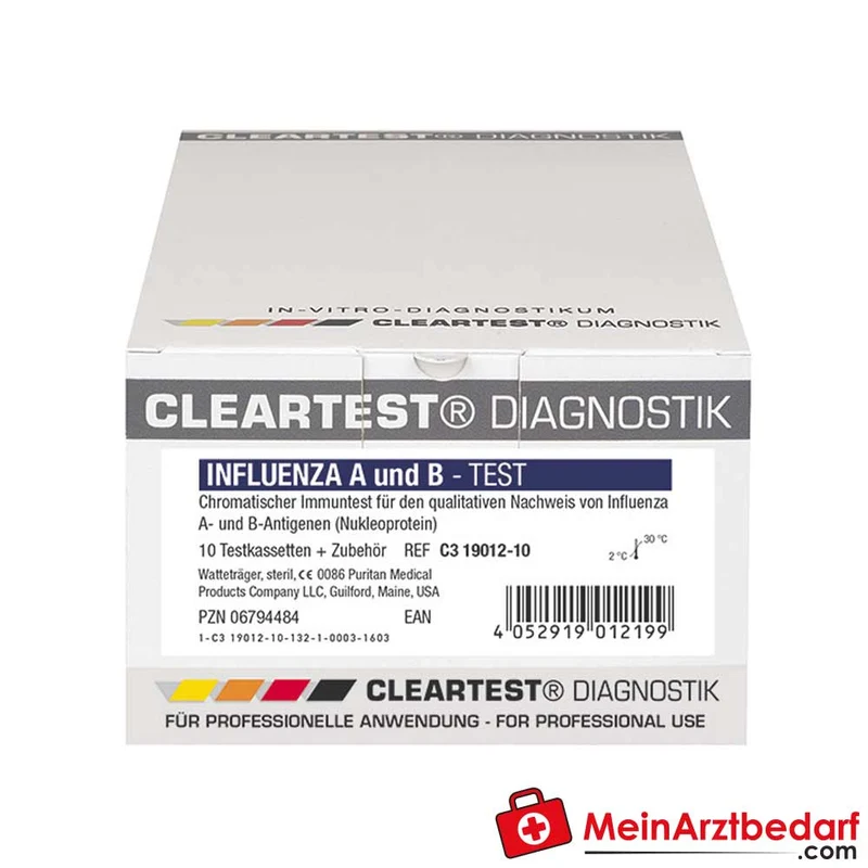 Cleartest Influenza A+B Schnelltest, 5 Tests