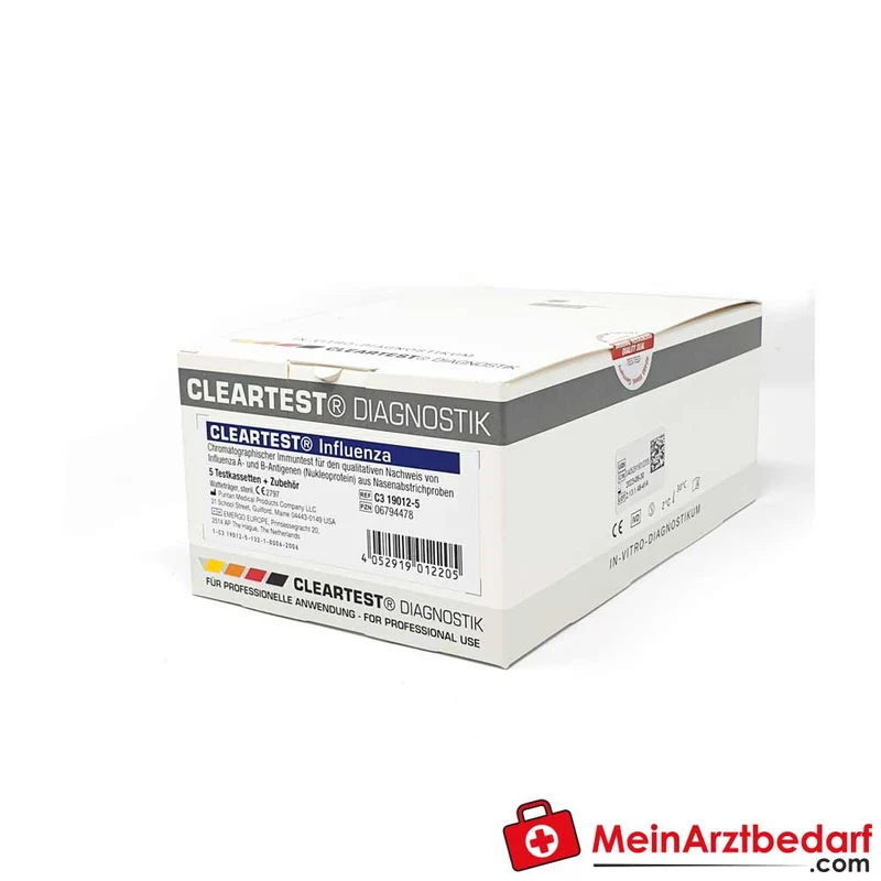 Cleartest Influenza A+B Schnelltest, 5 Tests