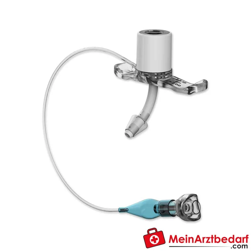 Shiley Tracheostomiekanüle Erwachsene TaperGuard Cuff 15 mm Konnektor transparenter Flansch