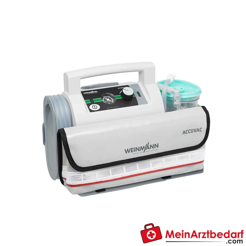 Weinmann Accuvac Lite Absaugpumpe bis -0,8 bar, 26 l/min, autoklavierbarer Mehrwegbehälter, für Erwachsene, Kinder, Säuglinge