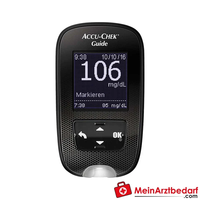 Accu-Chek Guide Set Blutzuckermessgerät (mg/dL) inkl. 10 Teststreifen