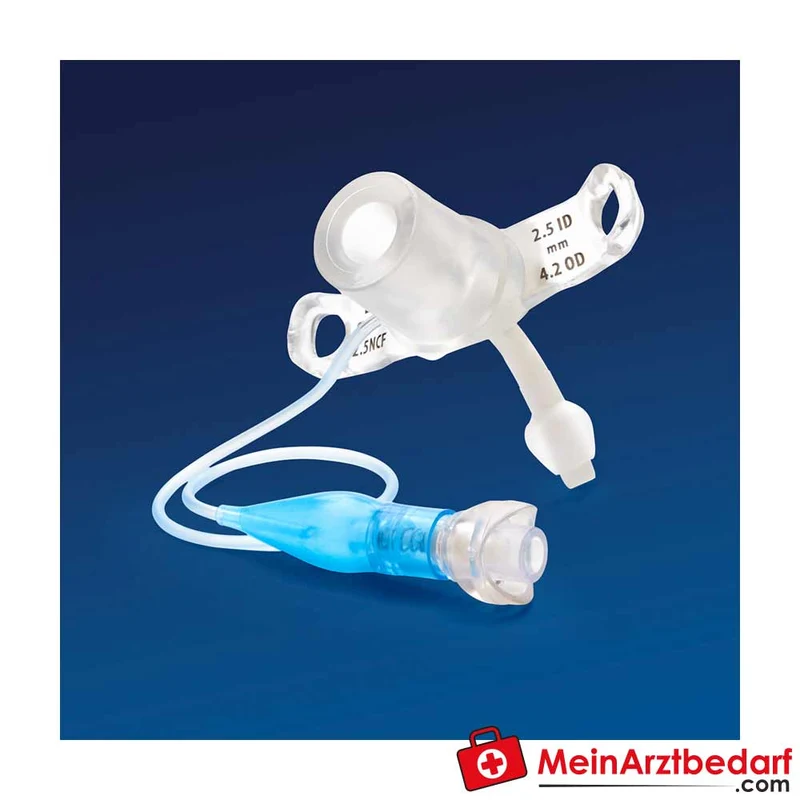 Shiley Trachealkanüle für Neugeborene und Kleinkinder mit TaperGuard-Cuff, transparente Halteplatte