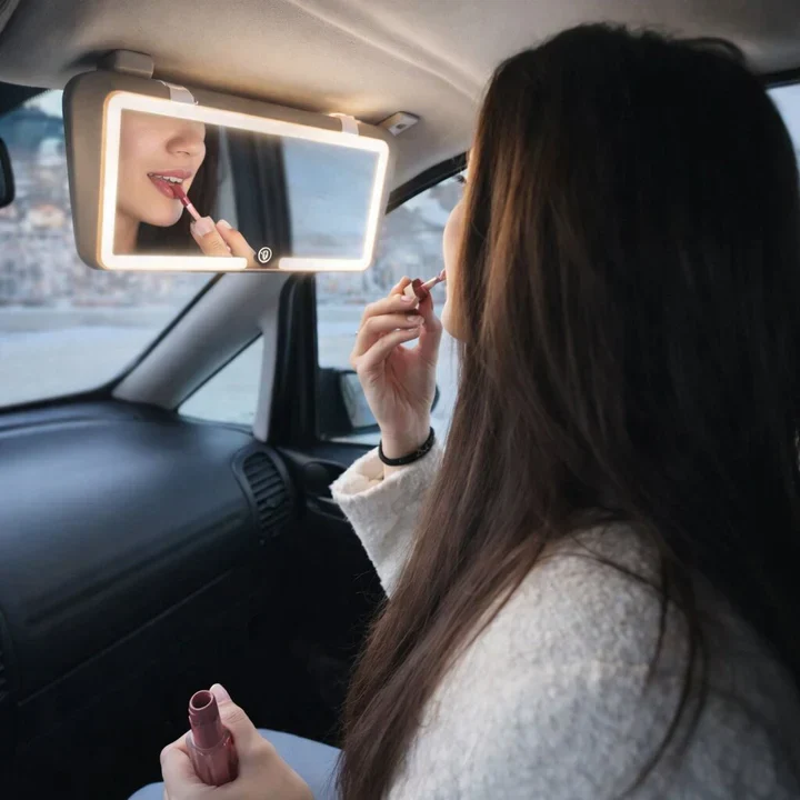 Schminkspiegel mit Licht für Auto | Beleuchteter Kosmetikspiegel | GlowVisor