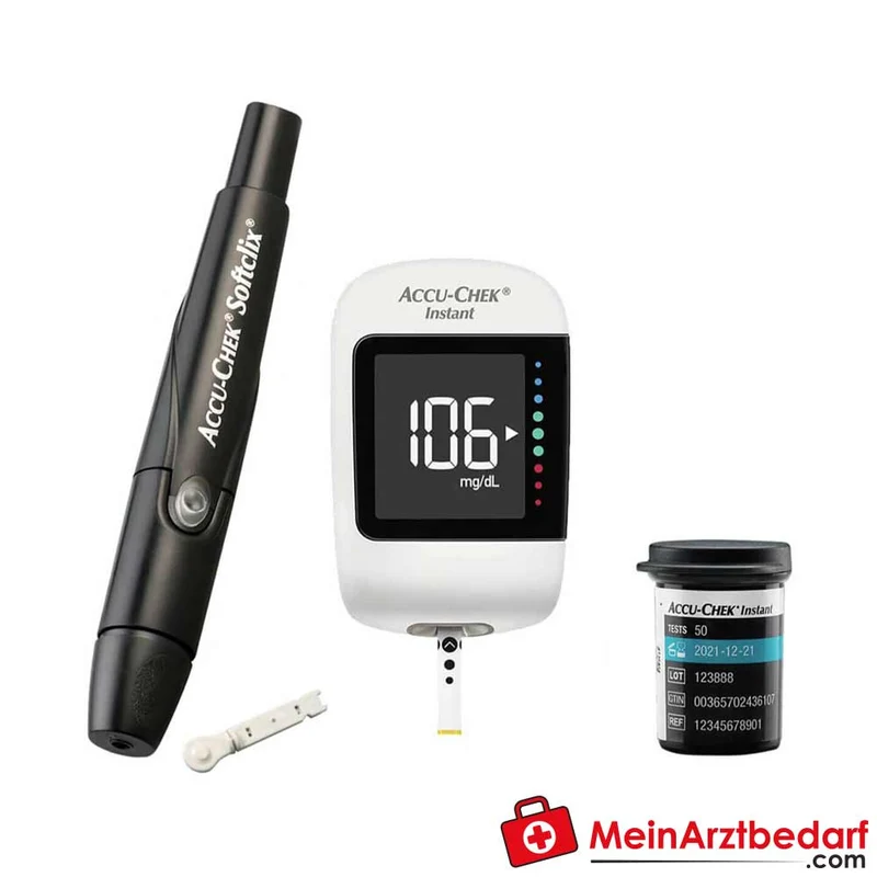 Accu-Chek Instant Set Blutzuckermessgerät (mg/dL) inkl. 10 Teststreifen