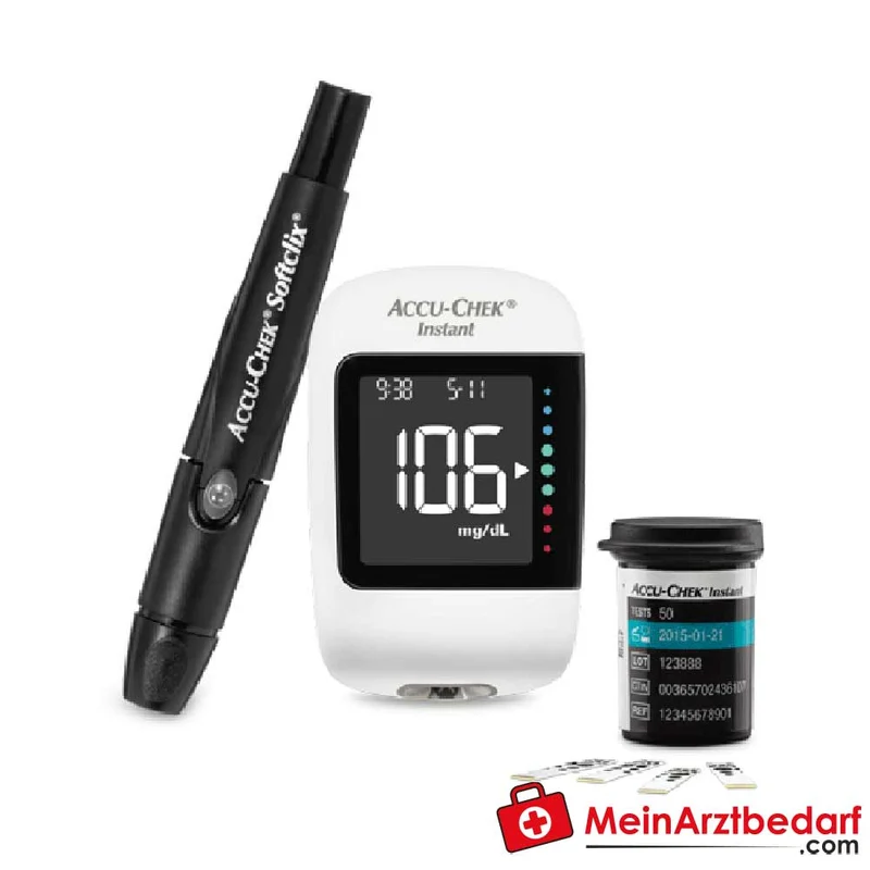 Accu-Chek Instant Set Blutzuckermessgerät (mg/dL) inkl. 10 Teststreifen