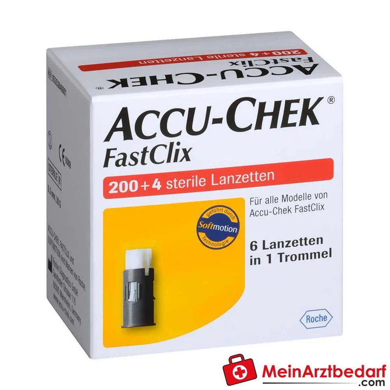 Accu-Chek FastClix sterile Lanzetten 204 Stück für Stechhilfe
