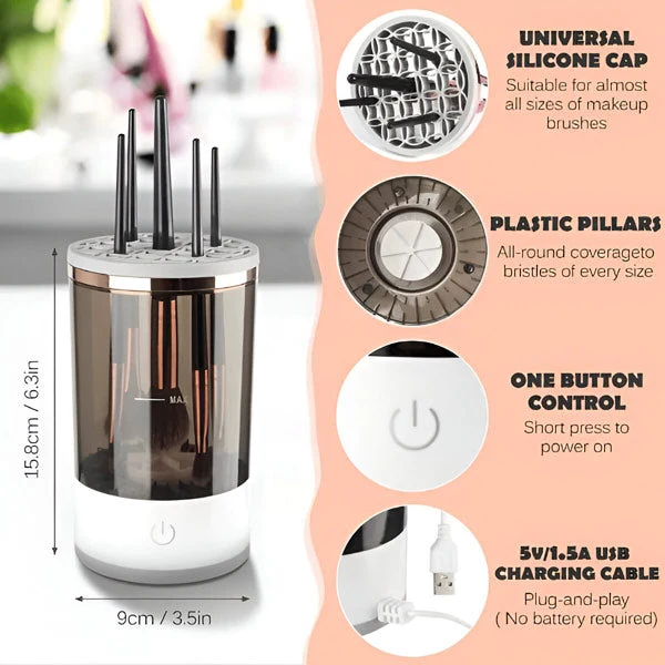 Pinselreiniger | Make Up Pinsel Reinigen | Elektrischer Pinselreiniger | PinselClean