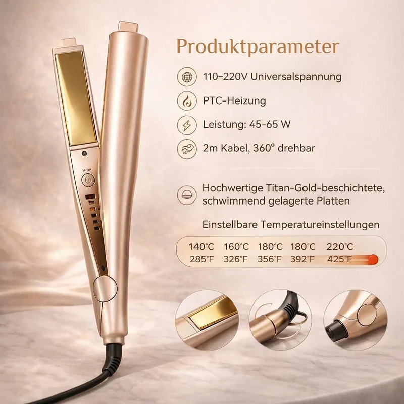 Lockenstab für perfekte Locken | Welleneisen und Warmluftbürste für Salonfrisuren | LockenLieb