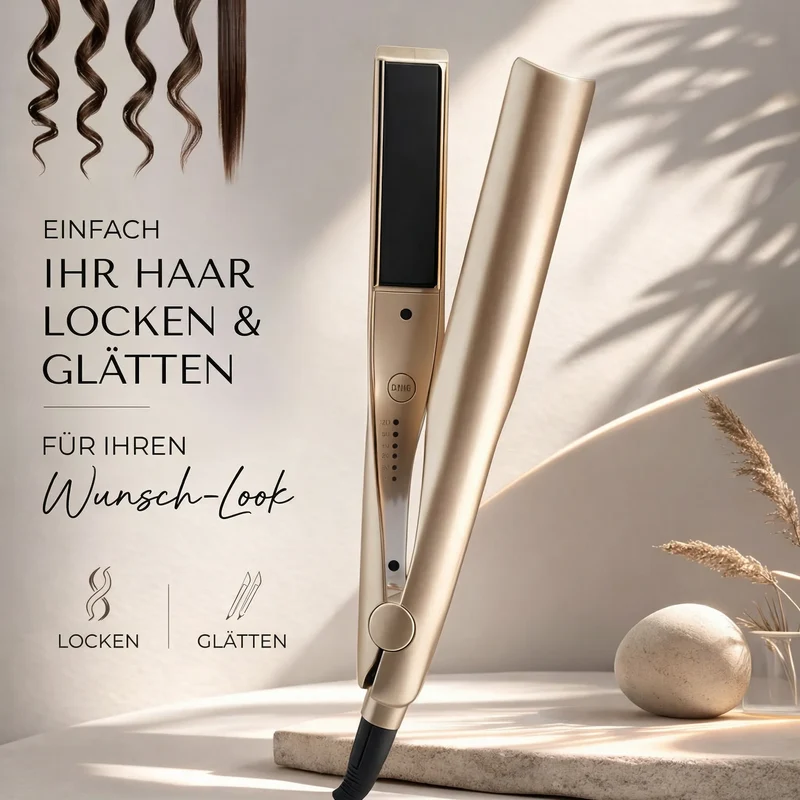 Lockenstab für perfekte Locken | Welleneisen und Warmluftbürste für Salonfrisuren | LockenLieb